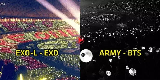 exo bts lightstick