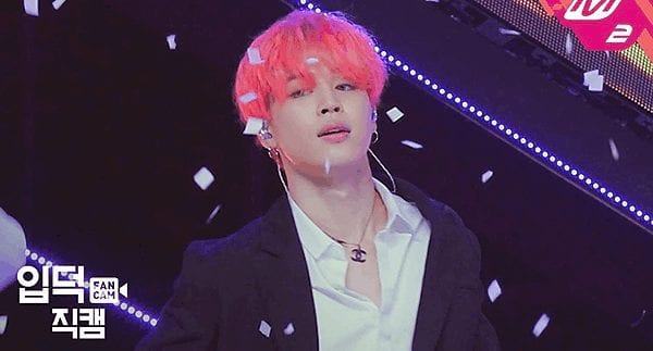 Jimin is the owner of many million-view fancams. During the “Boy With Luv” promotion, the pink-haired boy attracts 2,4 million views with his performance on M!Countdown.