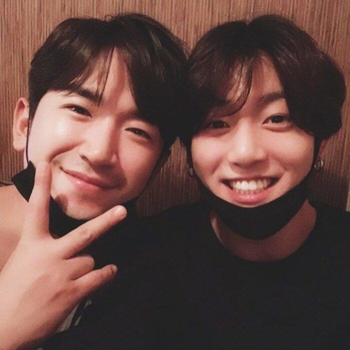Lee Minwoo (Shinhwa)xJungkook (BTS) met again after a year and boasted about their flower boys bromance