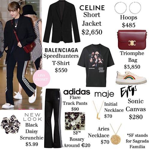 Lisa’s airport fashion is the most expensive in BLACKPINK