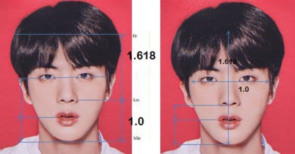 Jin (BTS) is the only Asian in the list of the world's perfect faces based on scientific analysis
