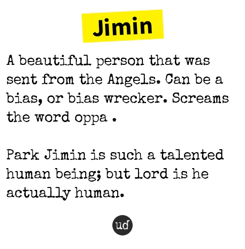 BTS Jimin Urban Dictionary
