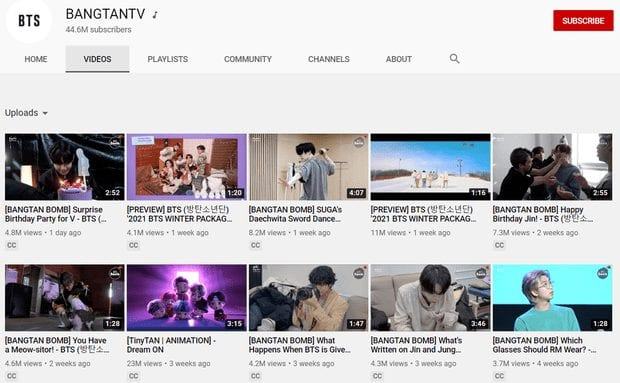 10 YouTube channels of Kpop singers with the most subscribers