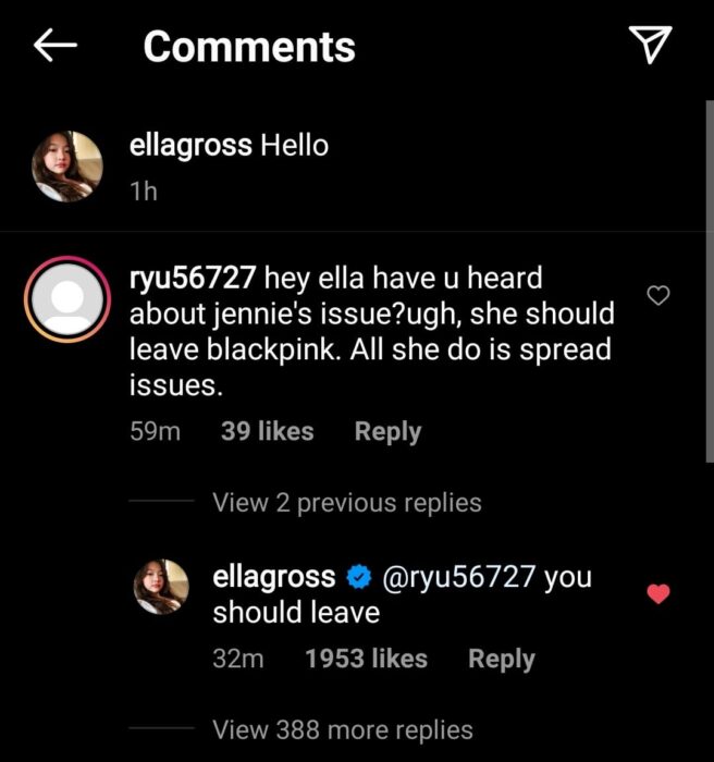 Ella Gross defended Jennie