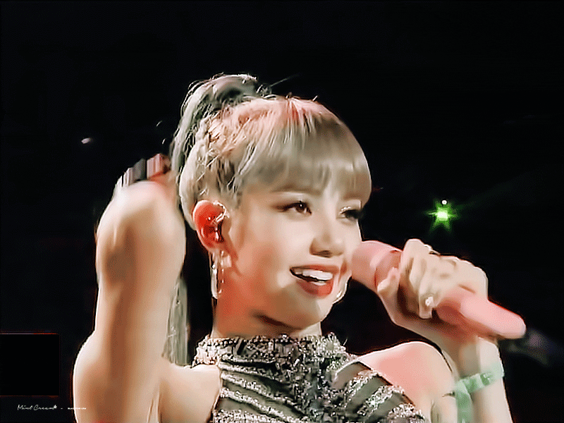Lisa's bangs were not messed up despite the strong choreography
