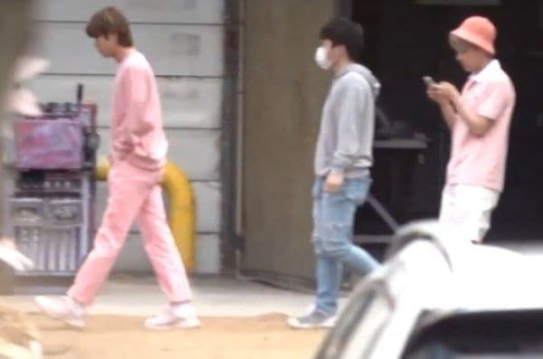 BTS was caught while filming a new MV