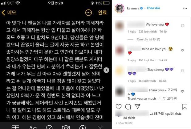 Mina revealed shocking new details related to AOA's internal bullying scandal