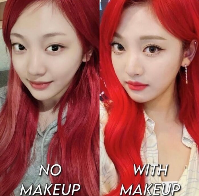 comparison of aespa with makeup vs no makeup that made the community go wild 279379