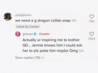 elon musk girlfriend tells the story of wanting to collab but indirectly admits that jennie is dating g dragon strong 39409209309049i0394