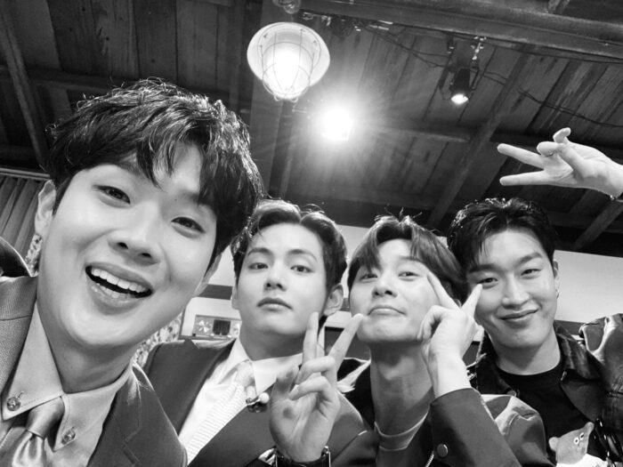 Fanmeeting gathers the hottest team of male stars in Korea including V (BTS), Park Seo Joon, Choi Woo Sik and rapper Peakboy