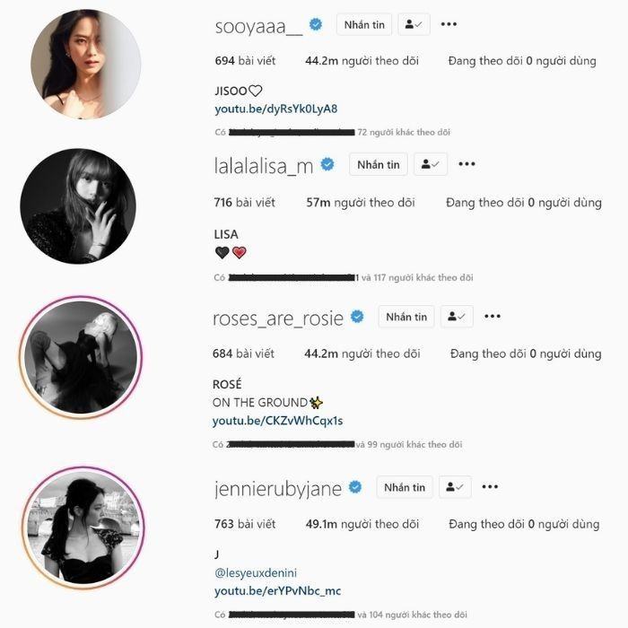 blackpink instagram