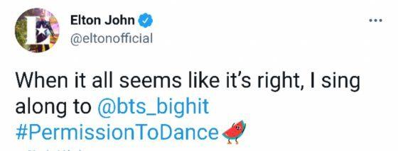 ‘Legend of Pop’ - Elton John cover BTS Jimin's part in ‘Permission to Dance’