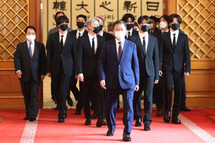 bts moon jae in