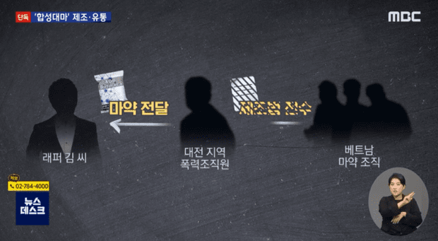 When conducting a search of this male rapper's office, the police obtained 7kg of synthetic drugs worth 1.7 billion won