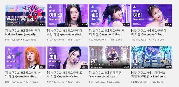 The most impressive Irene’s fancam is the Music Core one on August 21. The total views of other members combined are still not equal to Irene’s.
