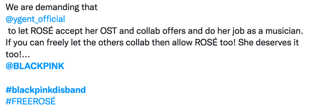 #BLACKPINKdisband 