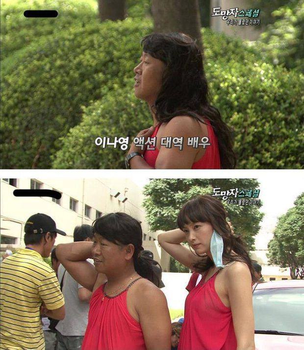Korean actors double stunts