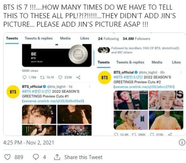Another fan expressed disappointment about BigHit