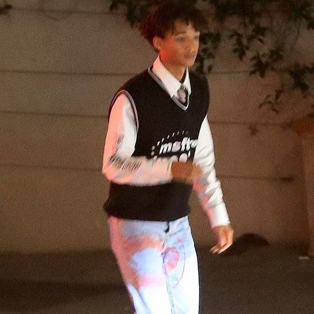 ... and Jaden Smith arrived at the restaurant 