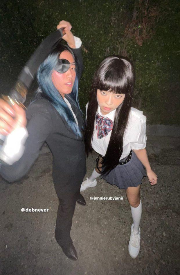 Jennie also showed up at Kendall Jenner's Halloween party dressing up as female assassin Gogo Yubari from the famous film Kill Bill