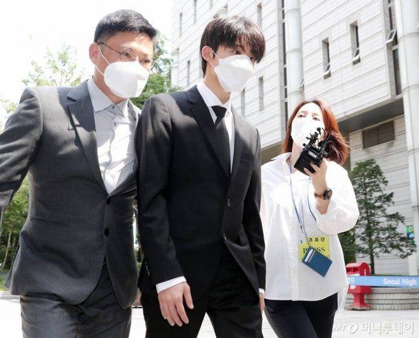 B.I attending a sentencing hearing held at the Central District Court in Seocho-gu, Seoul on the afternoon of the 10th. 2021.09.10 / Photo by Reporter Kim Chang Hyun Chmt@