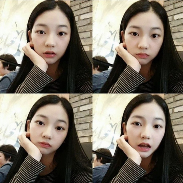 Karina looks cute and innocent without makeup