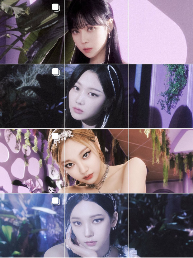 When putting the pictures of each member together, NingNing is the one that stands out the most in terms of visuals
