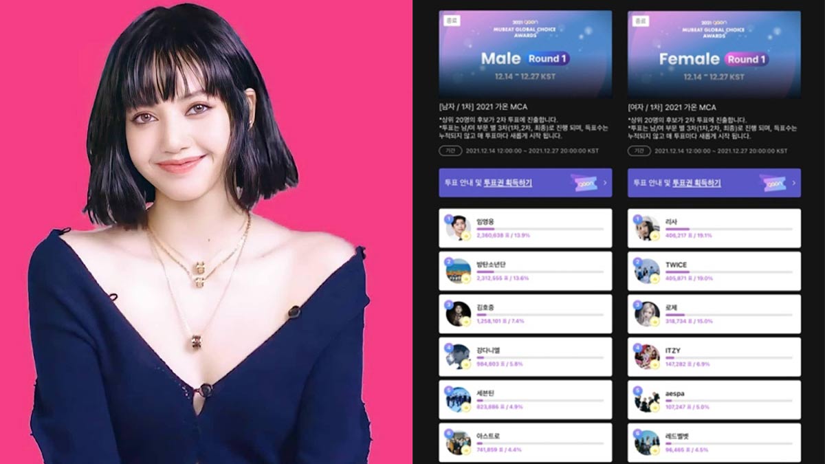 Gaon Mubit Global Choice Solution lisa blackpink thumbnail