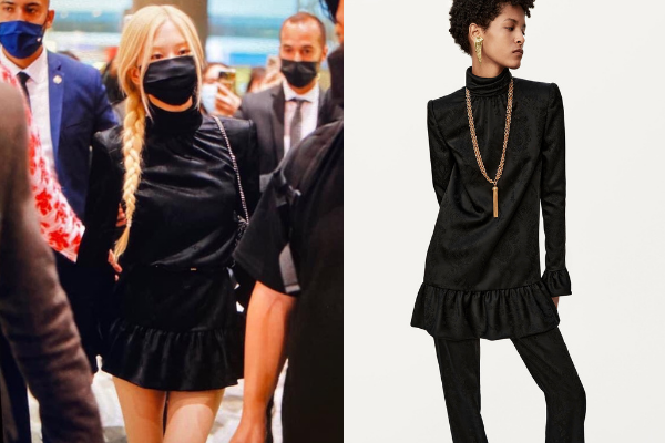 Rosé wears a simple yet somewhat boring outfit