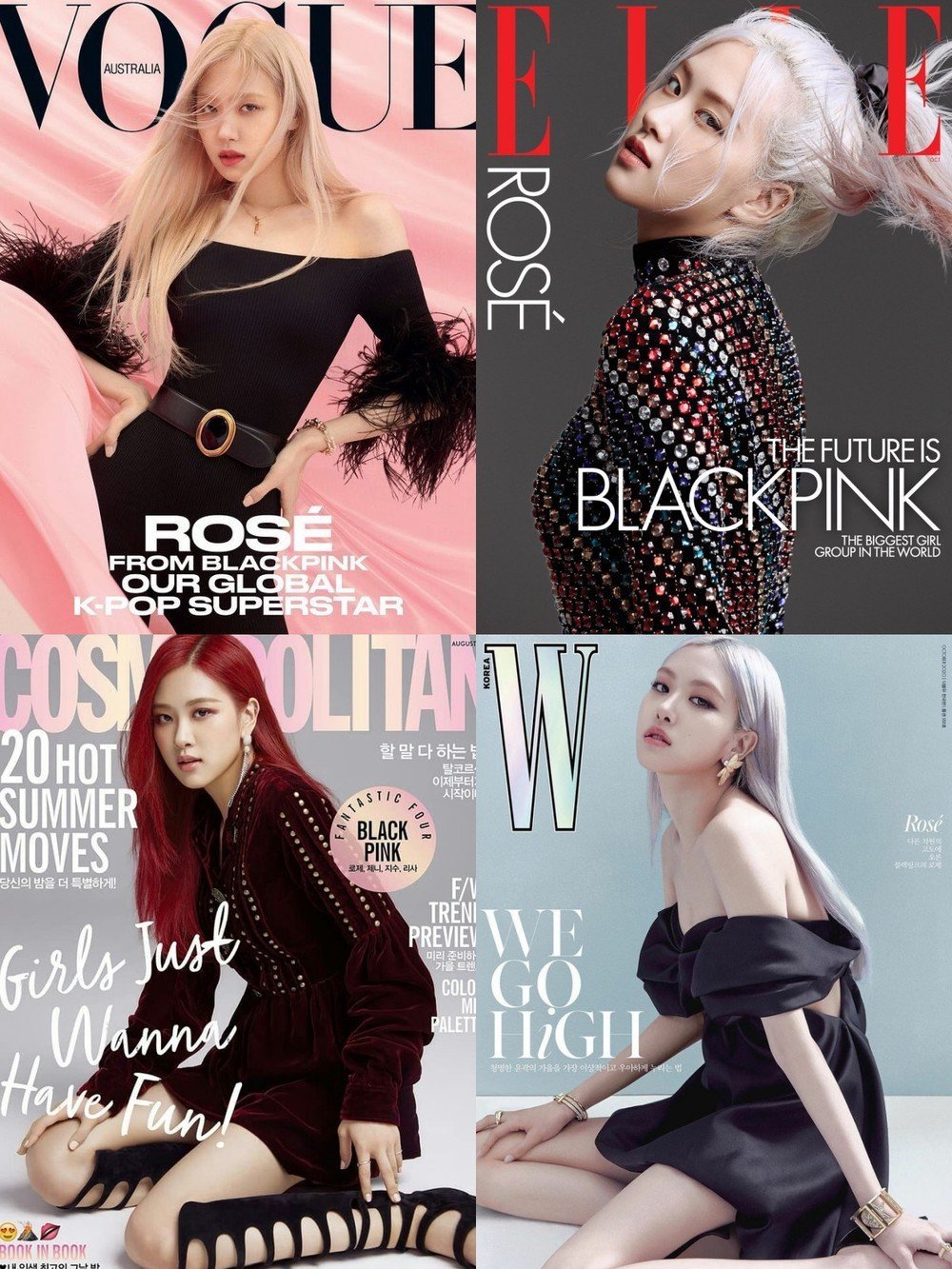 BLACKPINK Rosé and EXO Chanyeol 