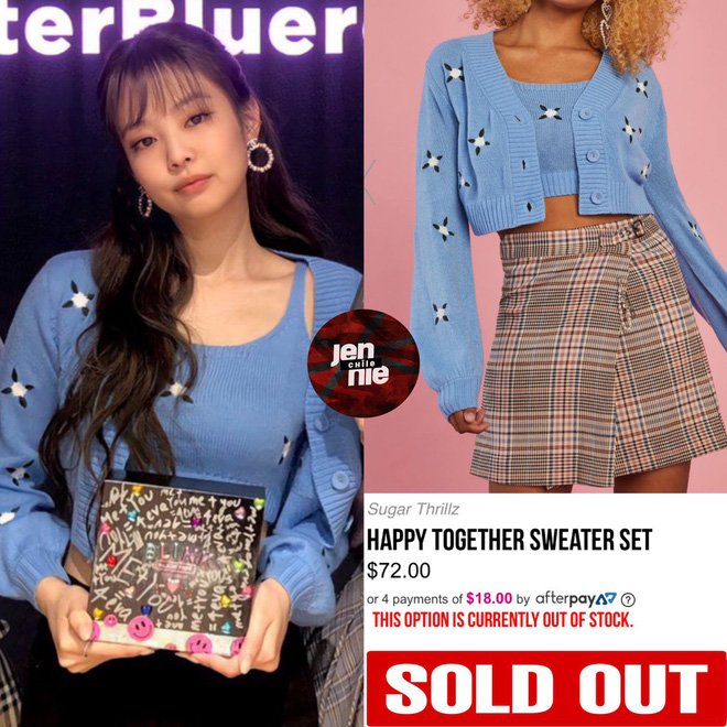 jennie blackpink outfits sold out