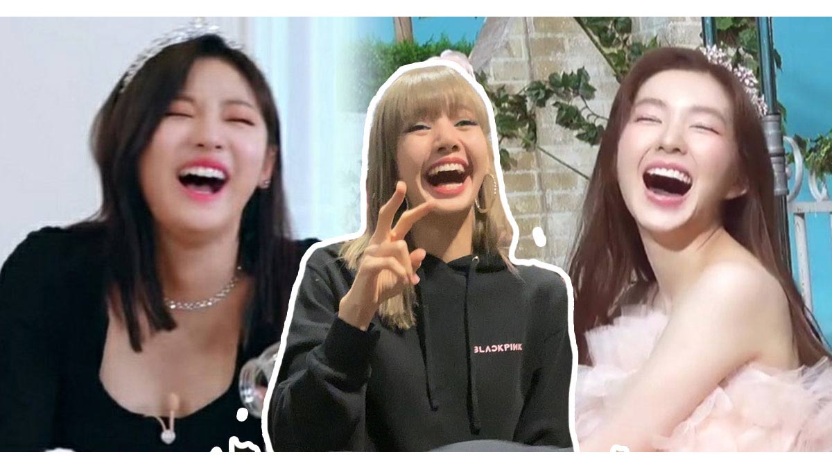Female Kpop idols smile