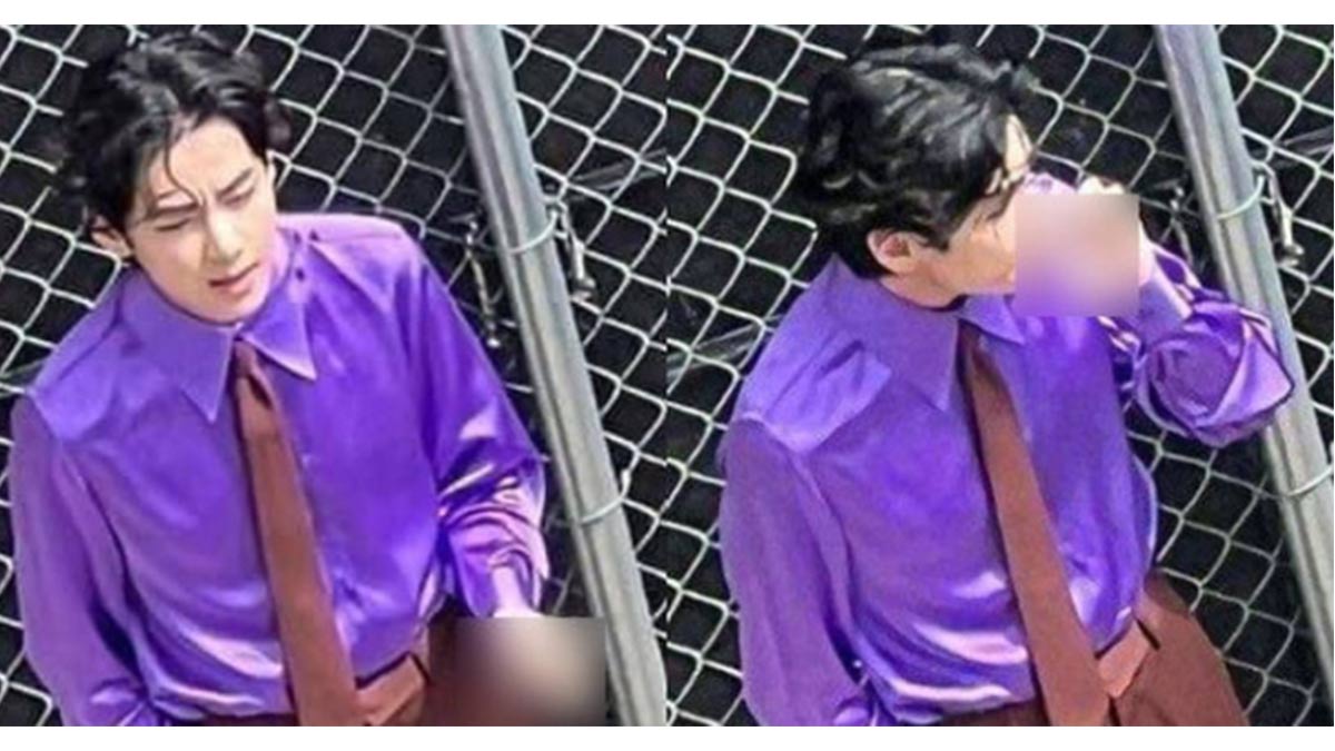BTS V smoking