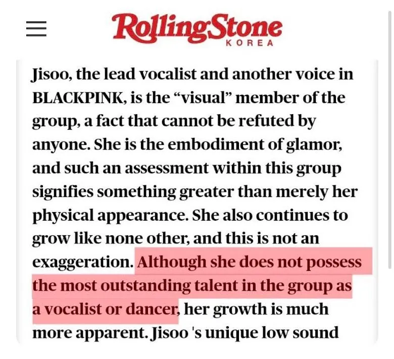 blackpink rollingstone