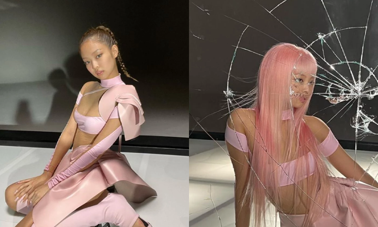 jennie pink hair