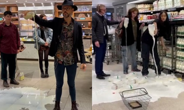 spilling milk on floor thumbnail