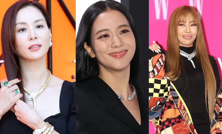 ko so young blackpink jisoo jessi snake necklaces thumbnail