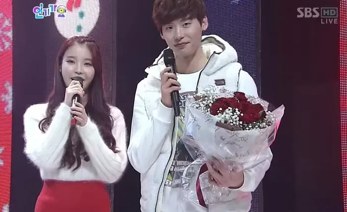 lee jong suk iu inkigayo