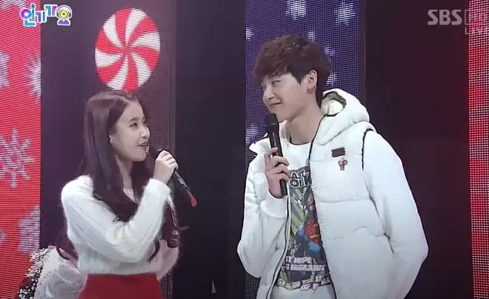 lee jong suk iu inkigayo