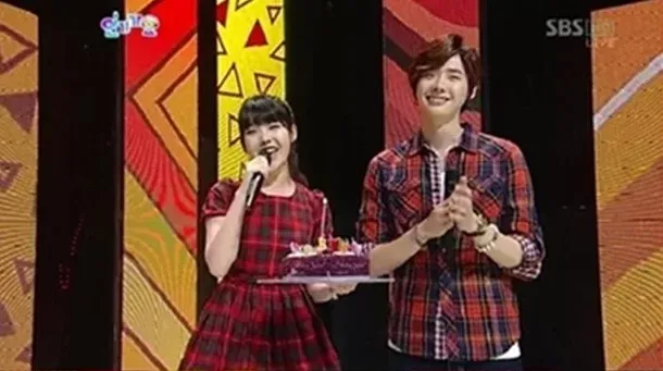 iu lee jong suk inkigayo