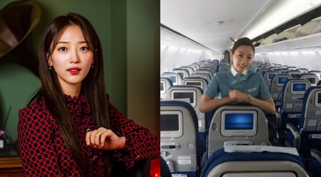 A flight attendant-turned-actress  