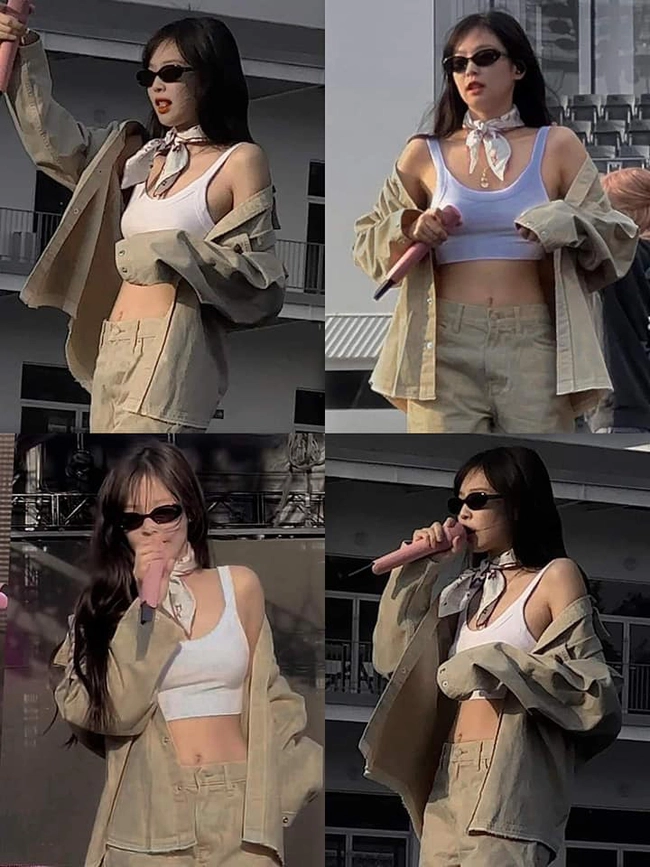 The items from the Calvin Klein x Jennie collection are said to be on display at one of the brand's stores. The tag that reads 'Jennie for Calvin Klein' has people excited.