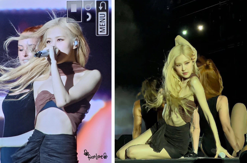 blackpink rose outfit