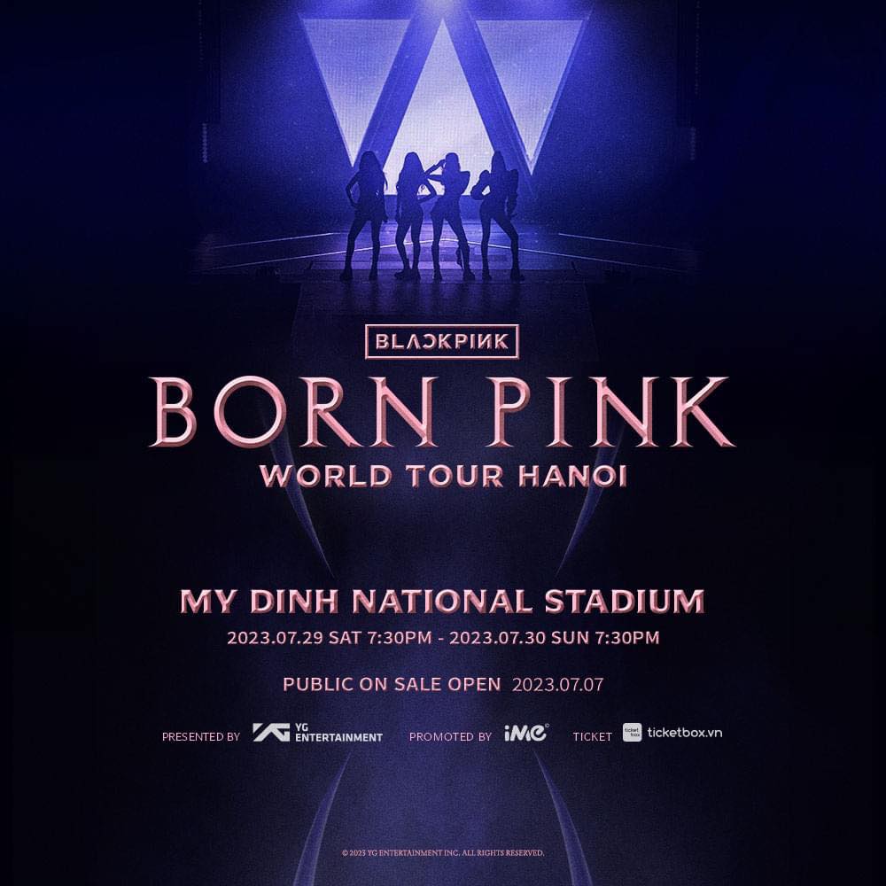 black pink concert in hanoi vietnam