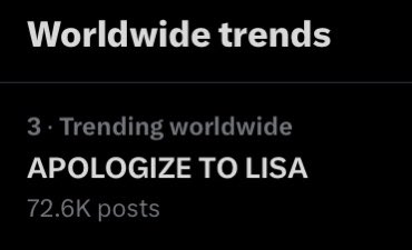 APOLOGIZE TO LISA