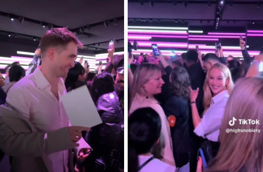 Robert Pattinson and Jennifer Lawrence dior 