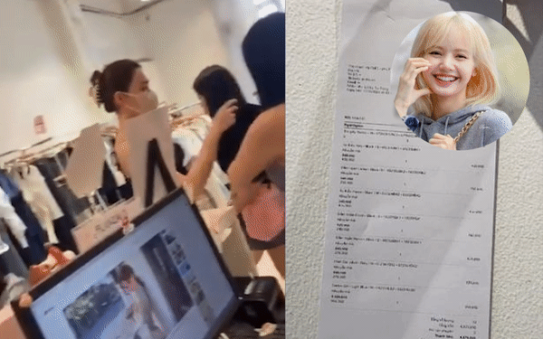 Blackpink lisa shopping in vietnam