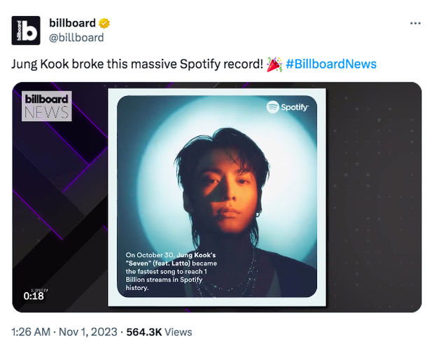BTS jungkook billboard