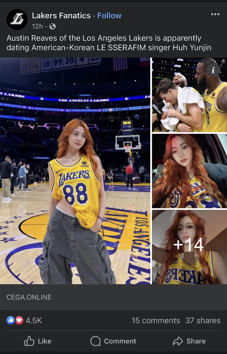 le sserafim lakers fantatics