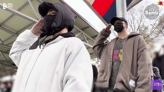 bts rm v military